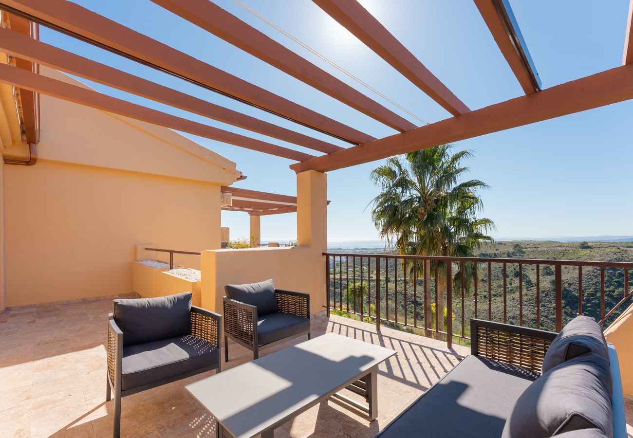Apartamento en Benahavís - Impresionante ático con vistas al mar